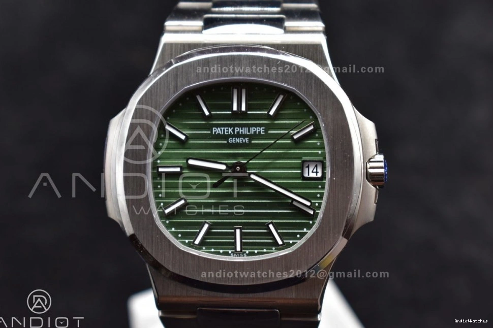 Clone Best Bracelet 426 Edition A324 WaterResistant Green 3KF 1A V Nautilus 5711 SS Dial Textured Super 1:1 On 0724